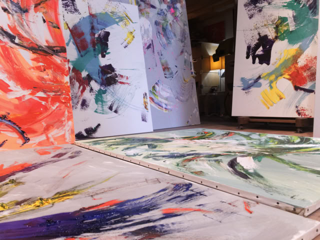 L'atelier de l'artiste Christophe julien dit DEC